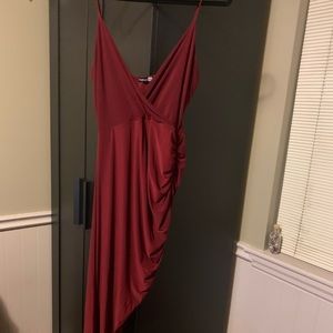 Boohoo- Asymmetrical Cross Front Strappy Dress